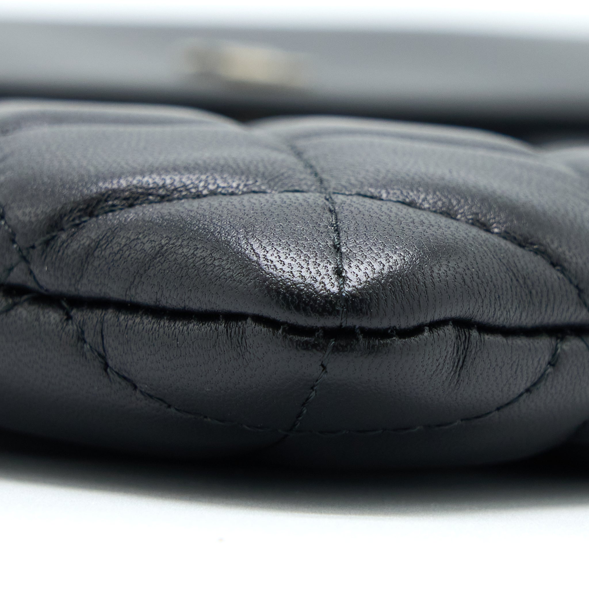 chanel-quilted-zip-and-flap-pouch-clutch-large-model-lambskin-black-lghw