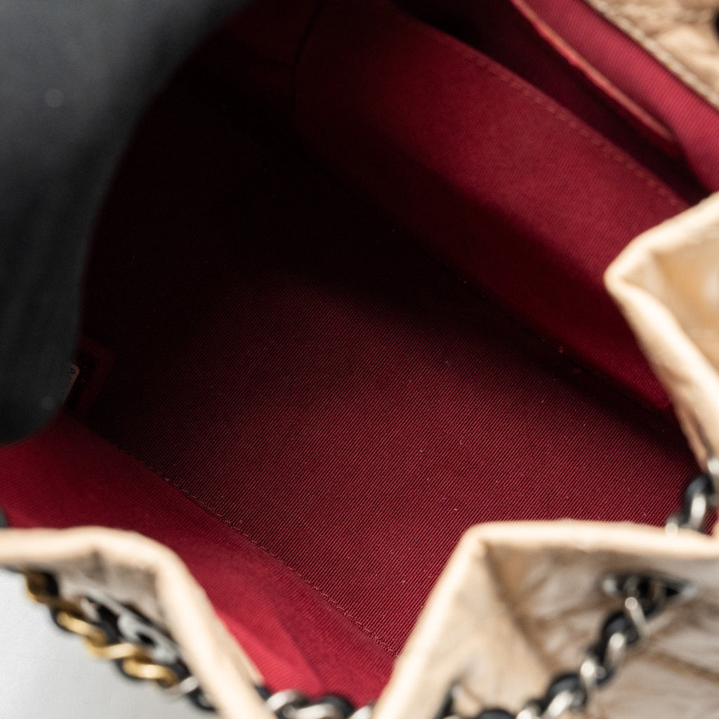 chanel-small-gabrielle-backpack-aged-calfskin-beige-black-multicolour-hardware