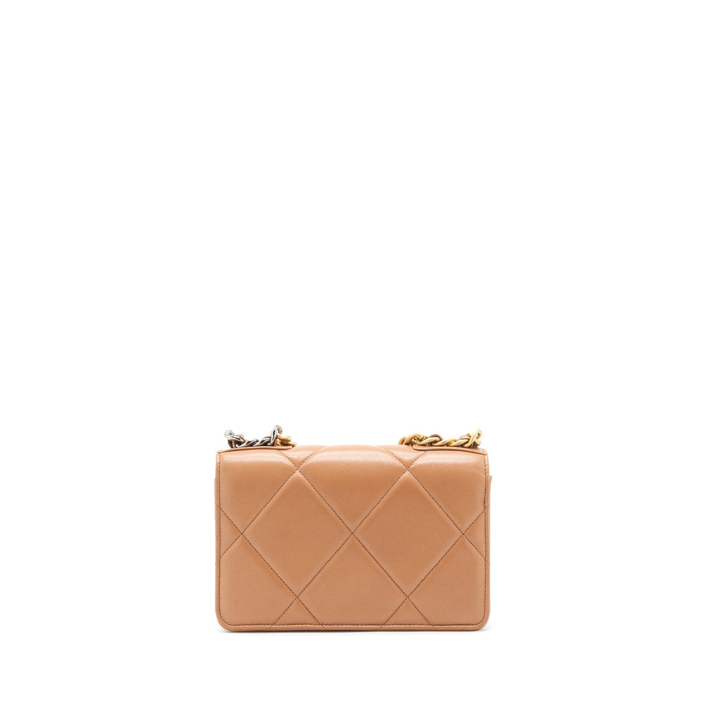 chanel-19-wallet-on-chain-lambskin-dark-beige-ghw
