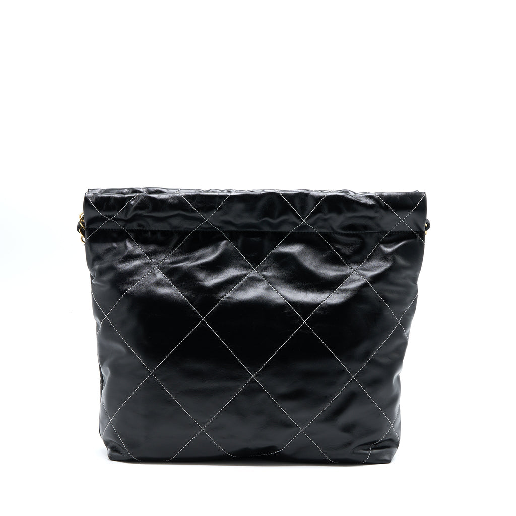 chanel-small-22-bag-gold-letter-shiny-calfskin-black-ghw-microchip
