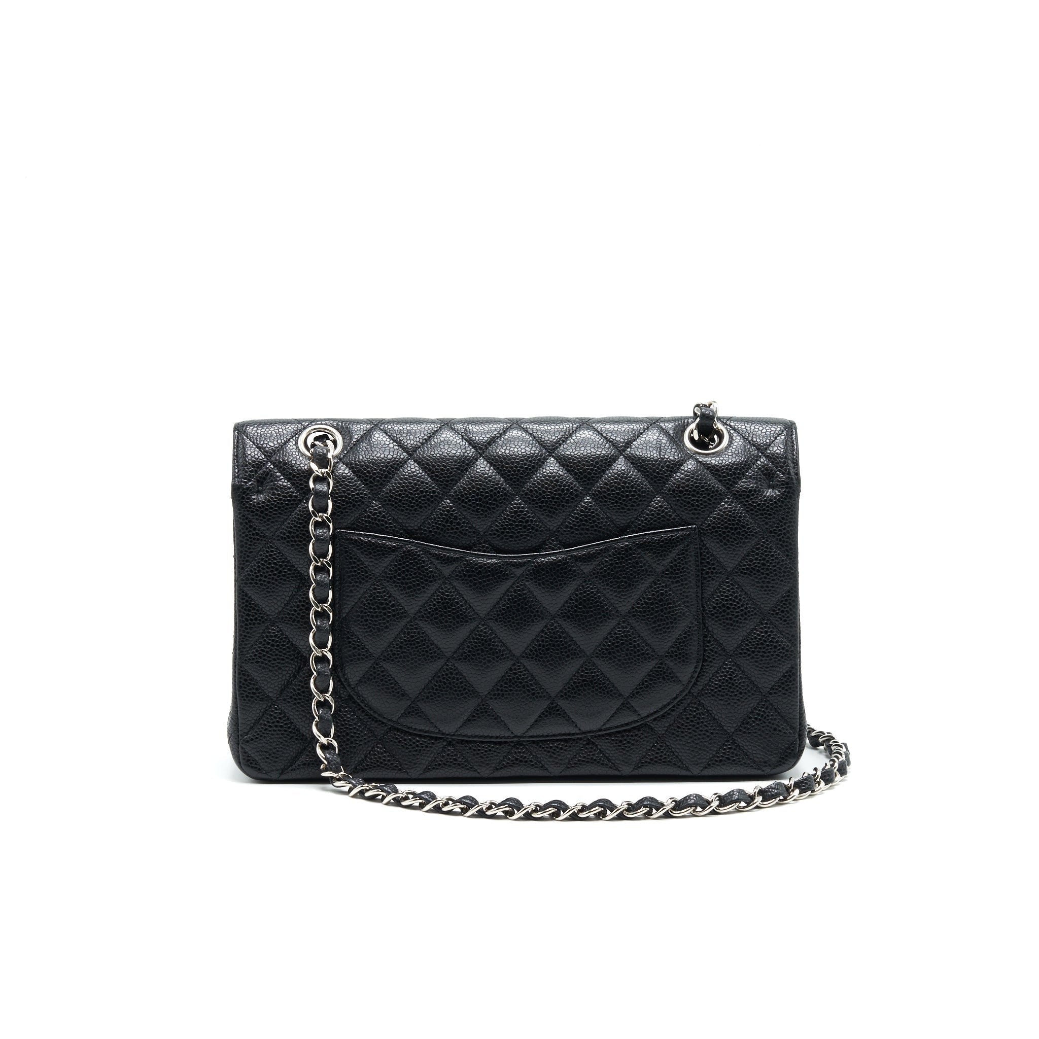 chanel-medium-classic-double-flap-cavier-shw