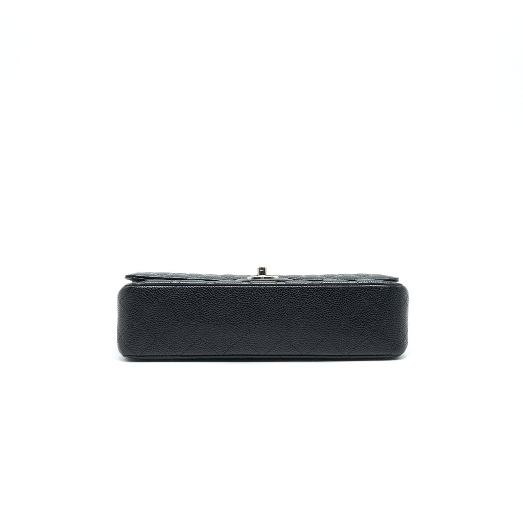 chanel-medium-classic-double-flap-cavier-shw