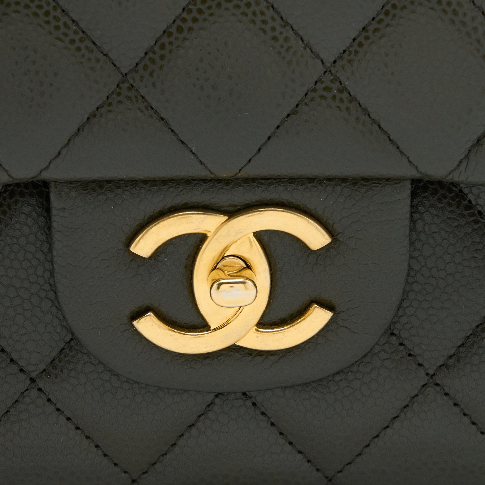 chanel-maxi-classic-double-flap-bag-caviar-olive-green-brushed-ghw