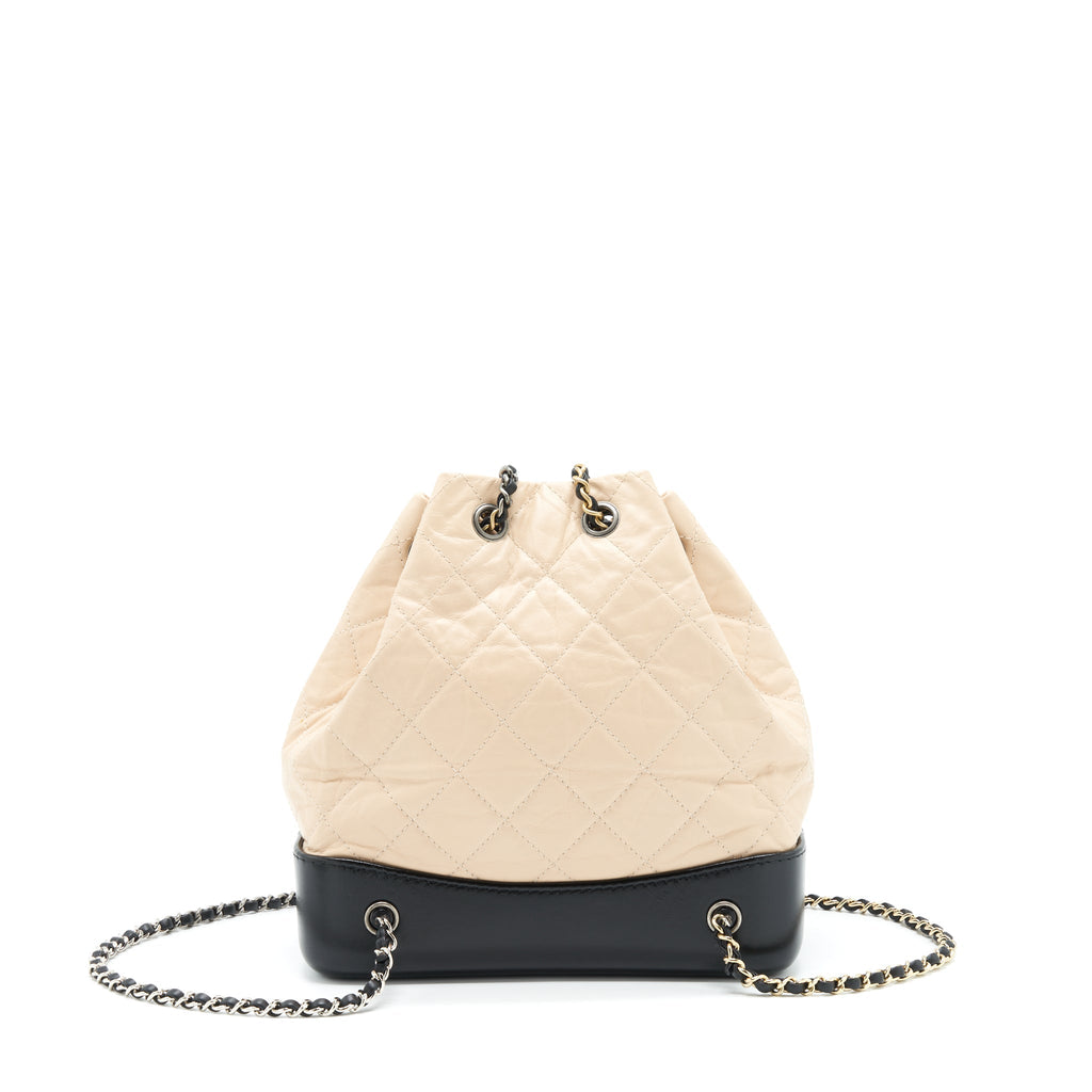 chanel-small-gabrielle-backpack-beige-black-multi-colour-hardware