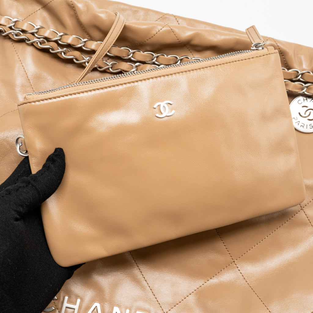 chanel-large-22-bag-shiny-calfskin-dark-beige-ghwmicrochip