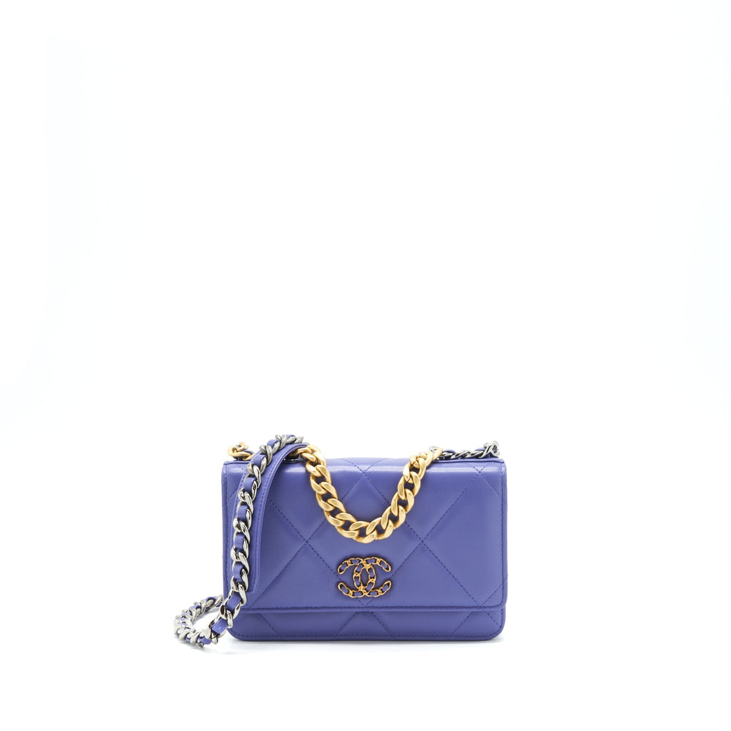chanel-19-wallet-on-chain-lambskin-purple-with-gold-silver-hardware