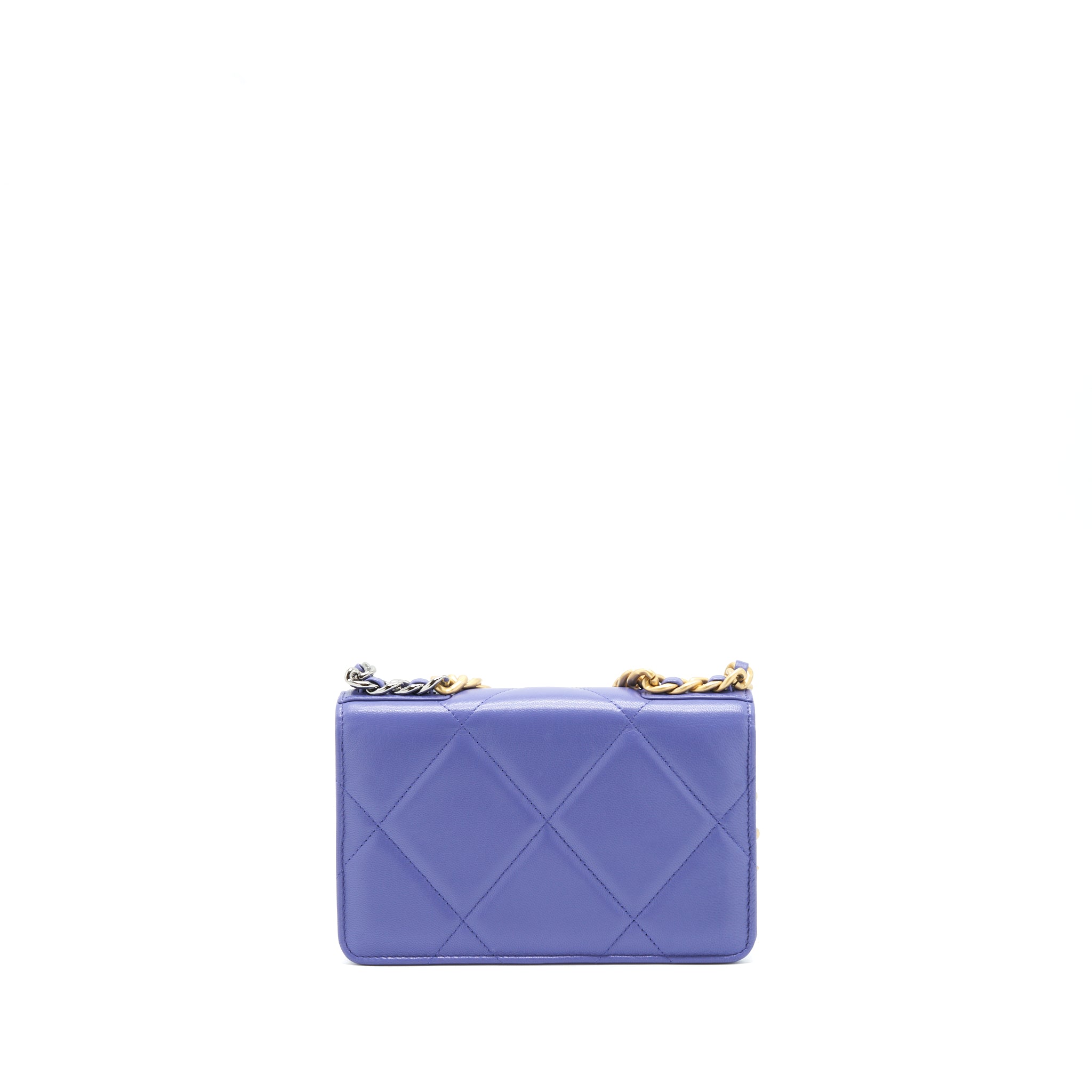 chanel-19-wallet-on-chain-lambskin-purple-with-gold-silver-hardware