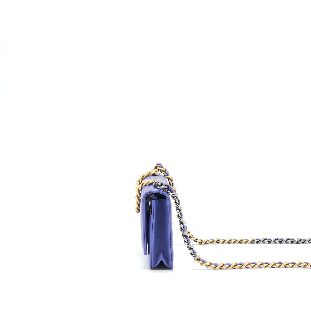 chanel-19-wallet-on-chain-lambskin-purple-with-gold-silver-hardware