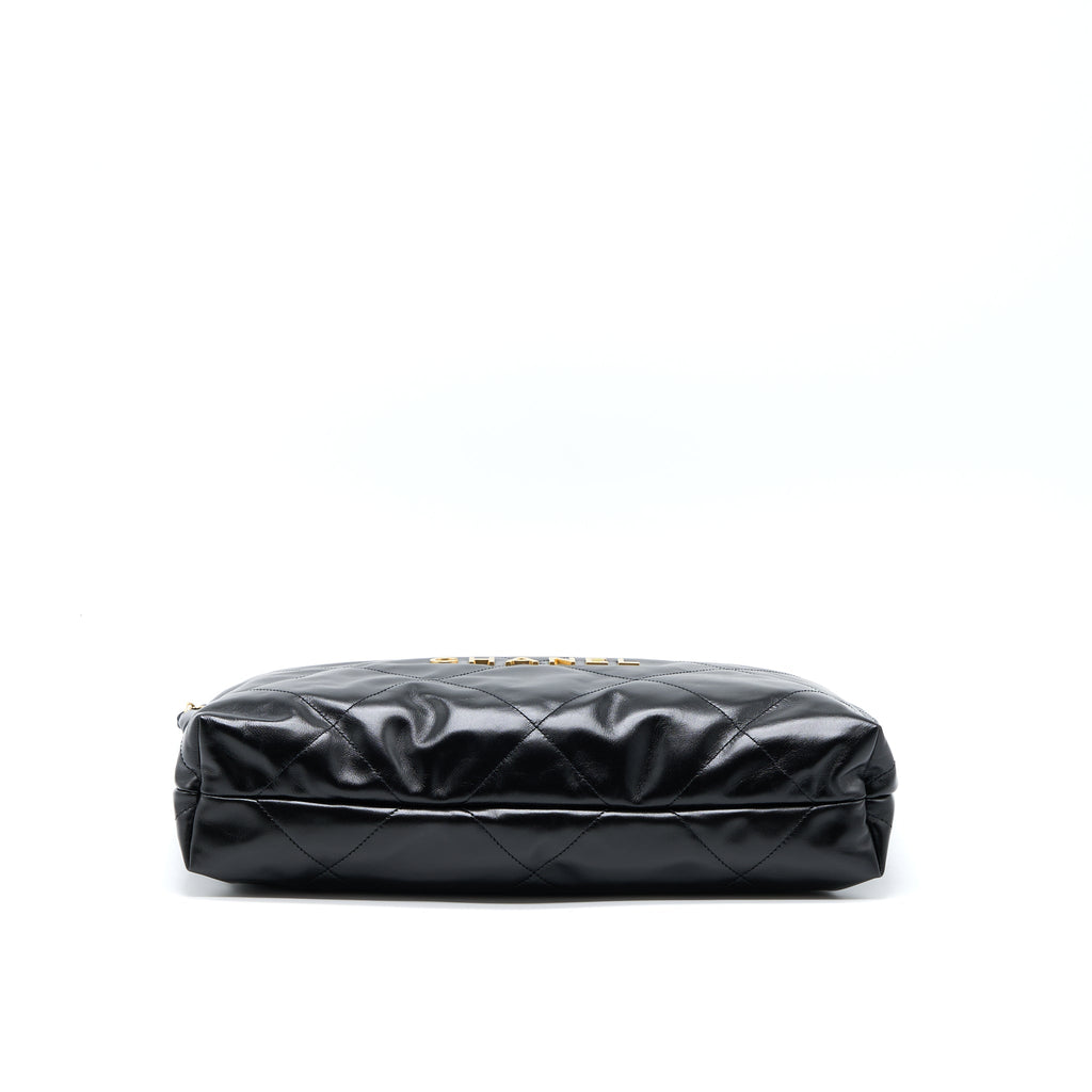 chanel-medium-22-bag-gold-letter-shiny-calfskin-black-ghw-microchip
