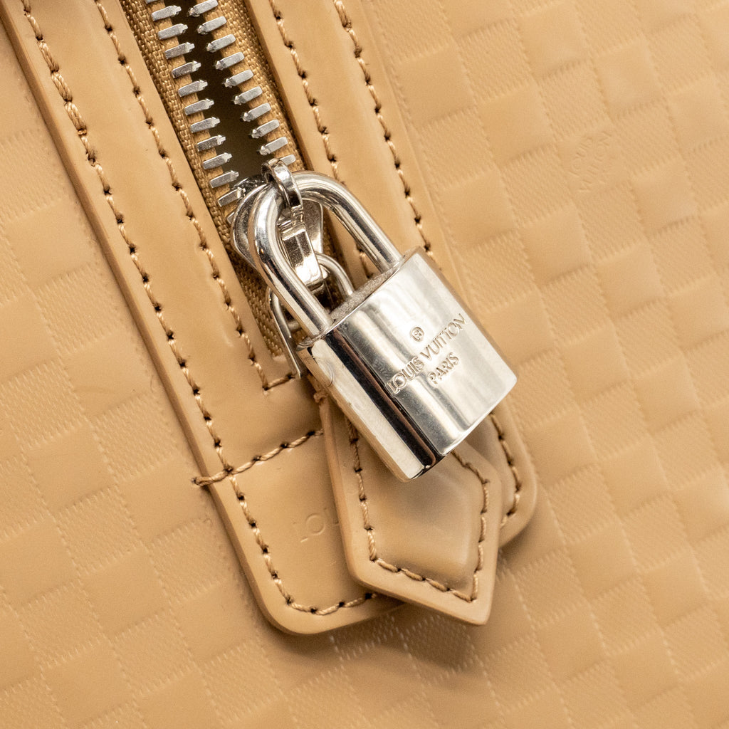 louis-vuitton-speedy-cube-mm-damier-facette-patent-leather-beige-shw-copy