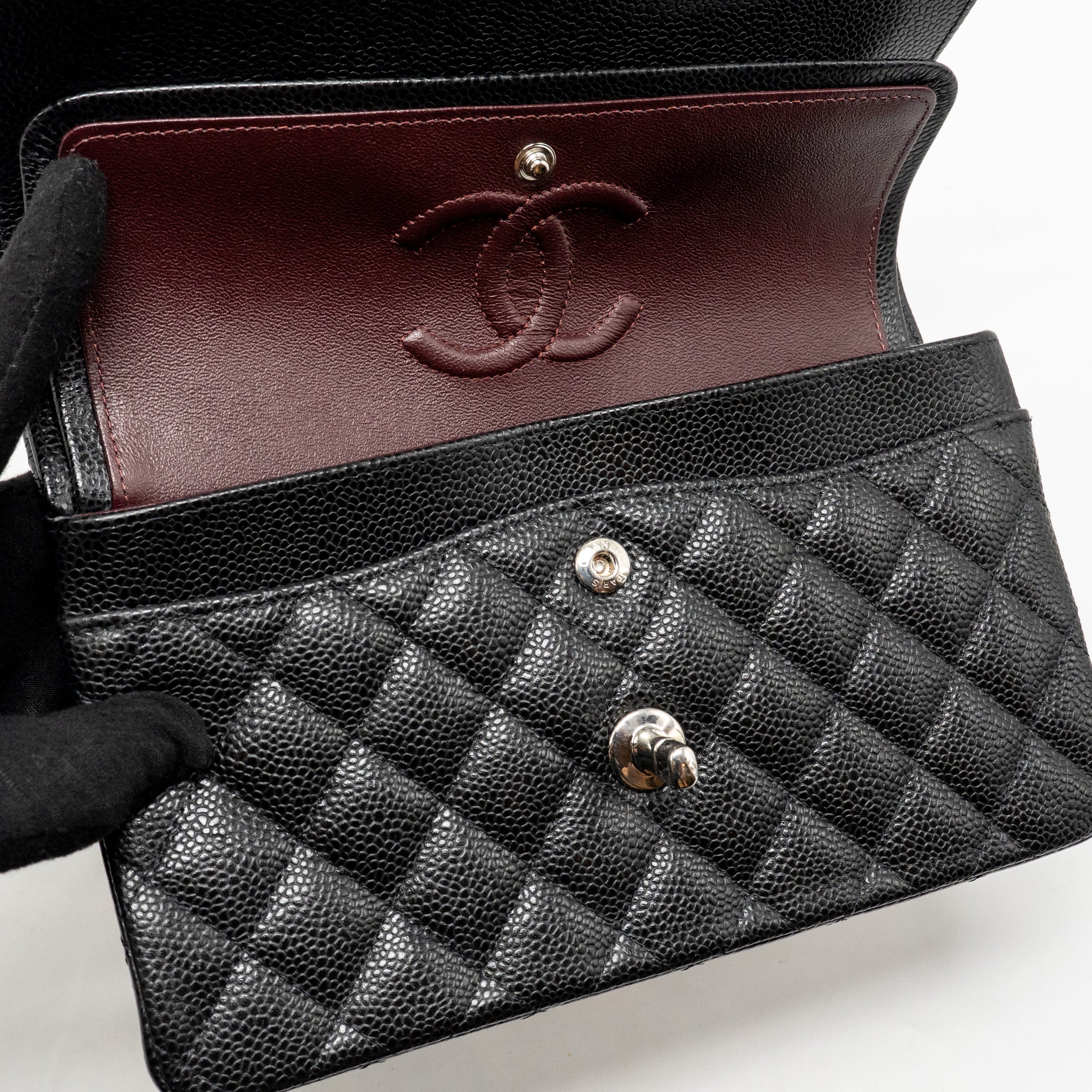 chanel-small-classic-double-flap-bag-caviar-black-shw-copy