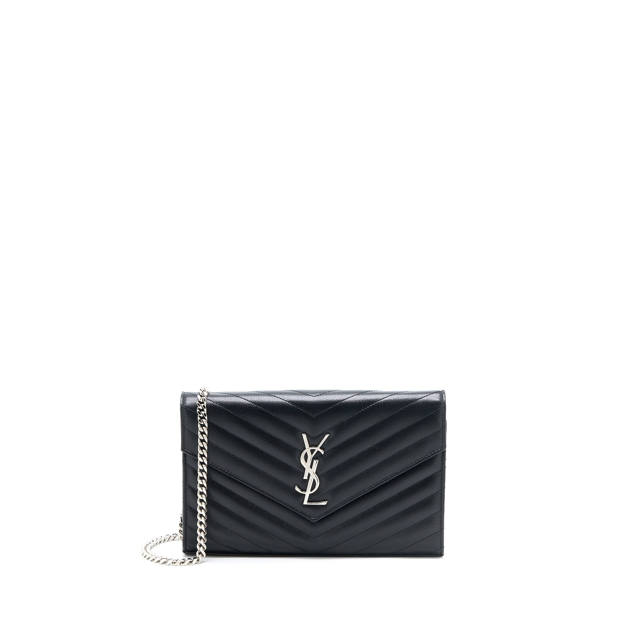 saint-laurent-ysl-envelop-chain-wallet-grained-calfskin-black-shw