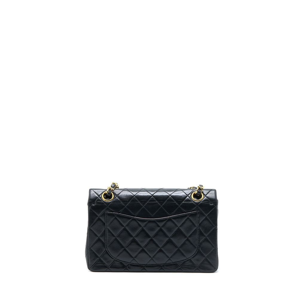 chanel-vintage-classic-double-flap-lambskin-black-ghw