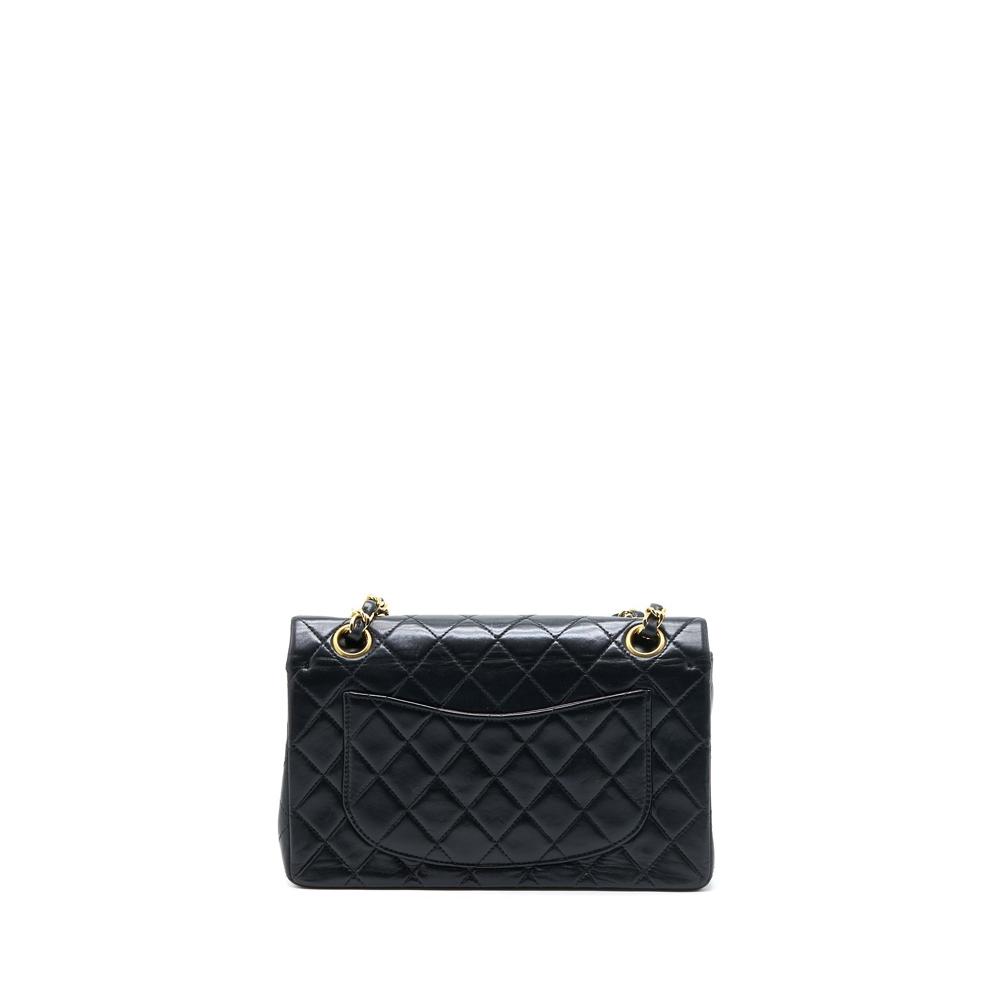 chanel-vintage-classic-double-flap-lambskin-black-ghw