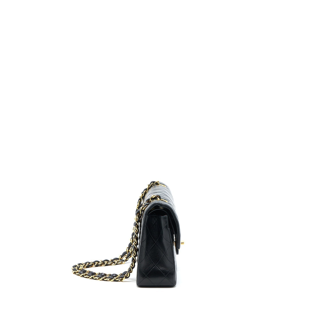 chanel-vintage-classic-double-flap-lambskin-black-ghw