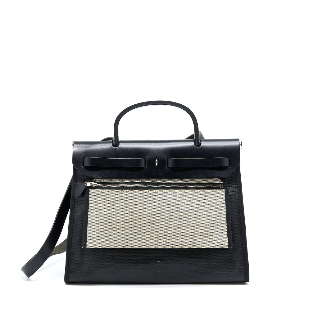hermes-herbag-zip-31-canvas-leather-black-shw-stamp-a