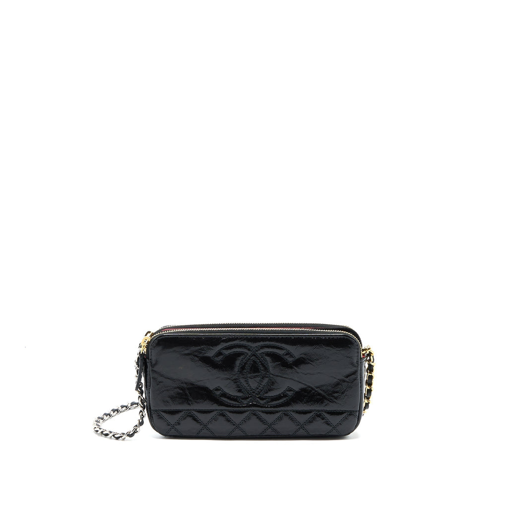 chanel-double-zip-wallet-on-chain-aged-calfskin-black-multicolour-hardware
