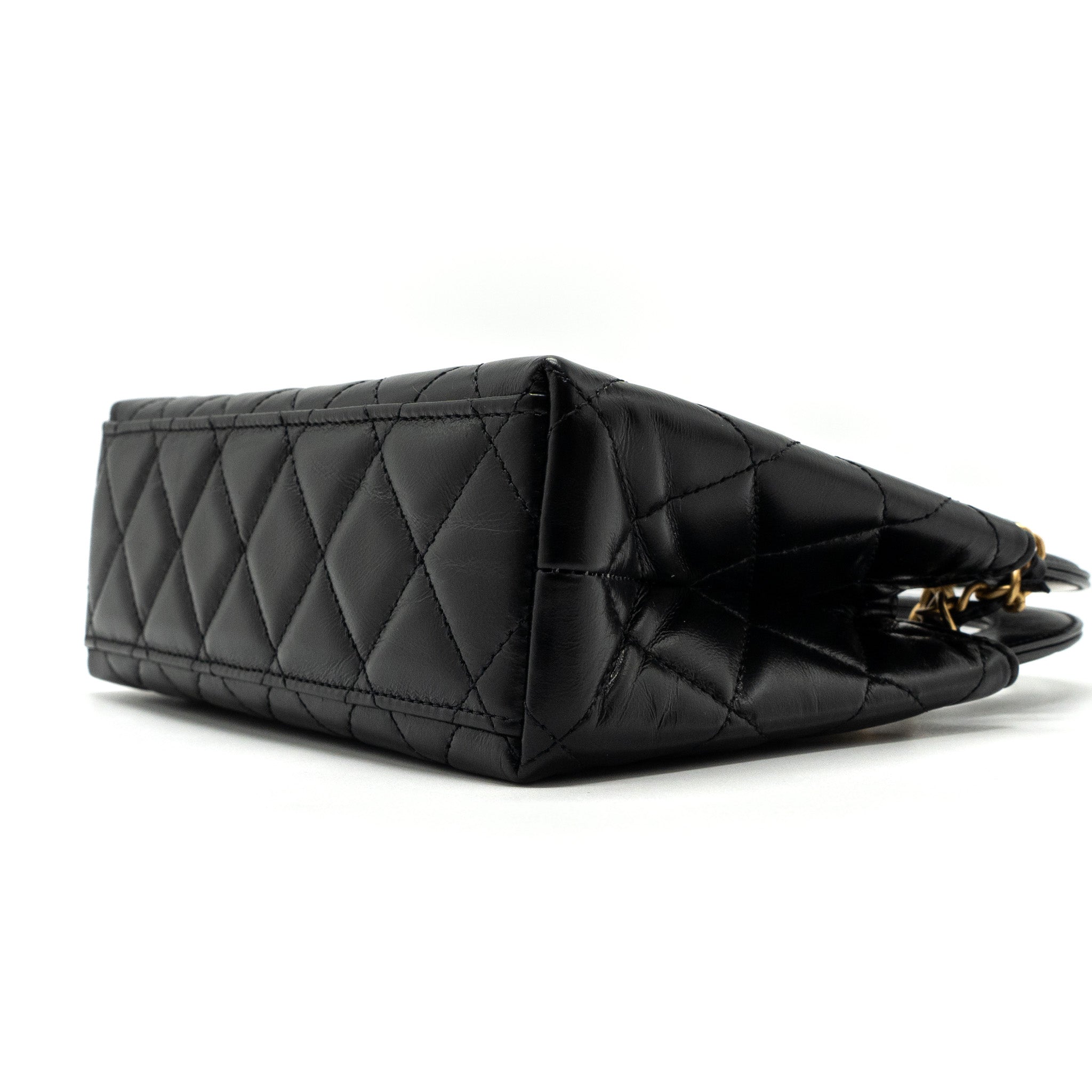 chanel-23k-mini-shopping-bag-calfskin-black-ghw-microchip