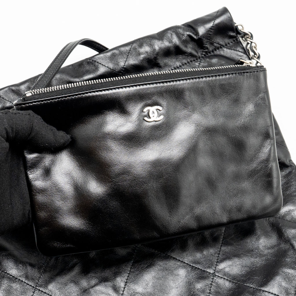 chanel-small-22-shiny-calfskin-black-shw-microchip