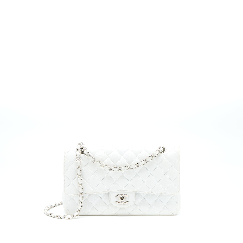 chanel-medium-classic-flap-caviar-white-shw