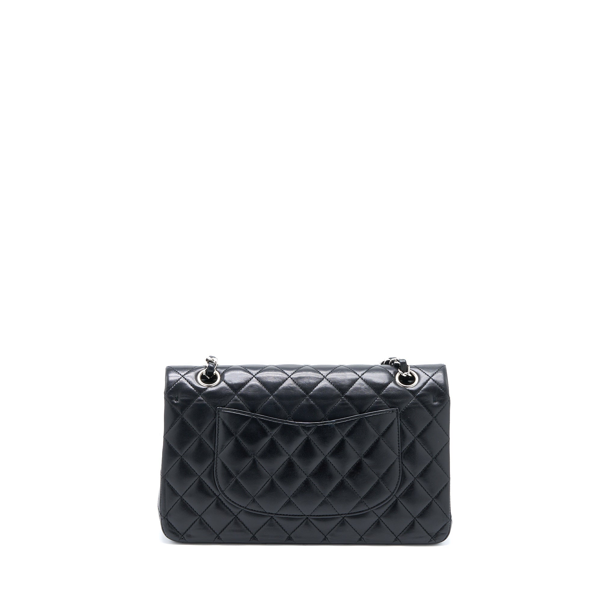 chanel-medium-classic-double-flap-bag-lambskin-black-shw