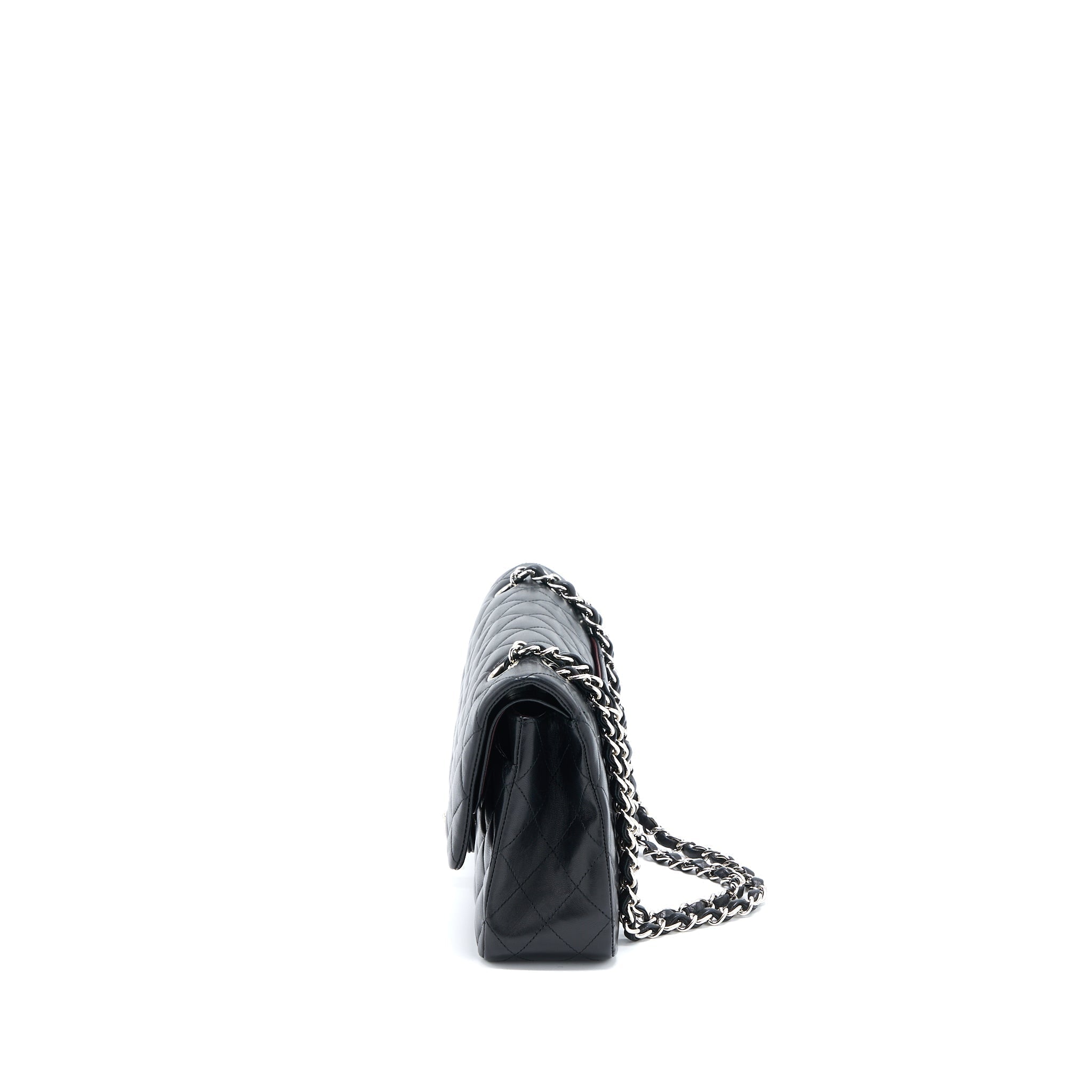chanel-medium-classic-double-flap-bag-lambskin-black-shw