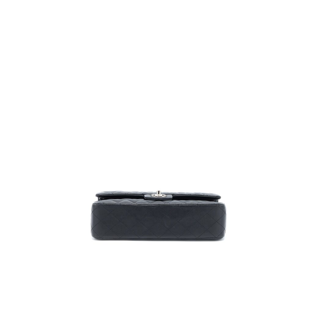 chanel-medium-classic-double-flap-bag-lambskin-black-shw