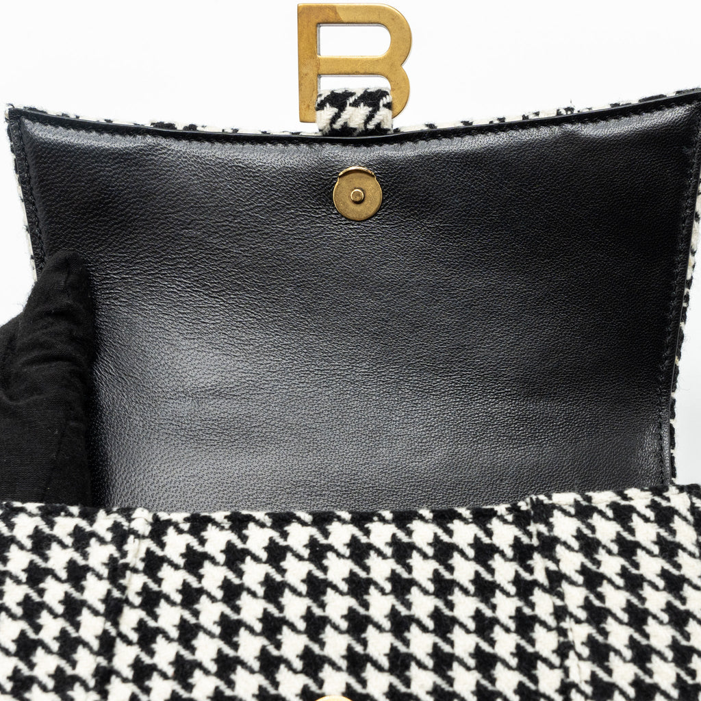 balenciaga-hourglass-s-wool-houndstooth-black-white-ghw