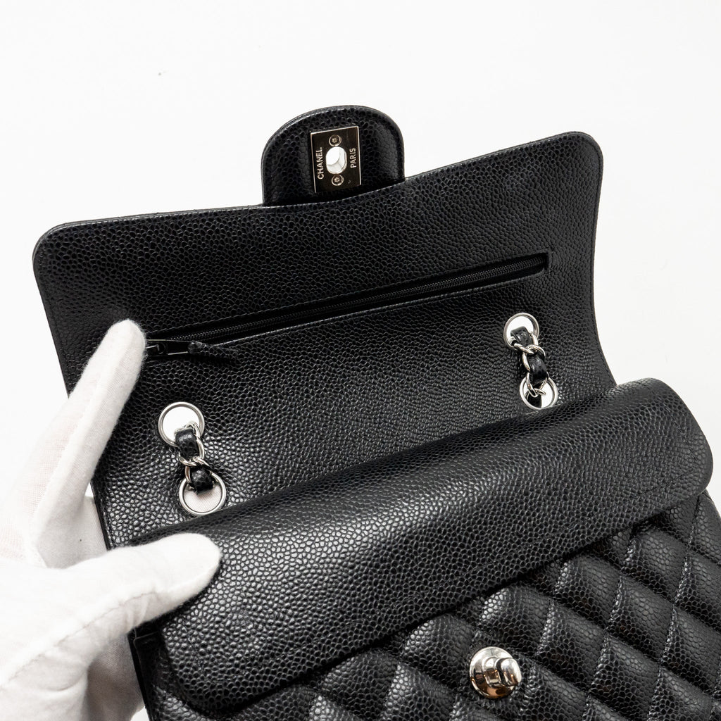 chanel-small-classic-double-flap-bag-caviar-black-shw-microchip-4