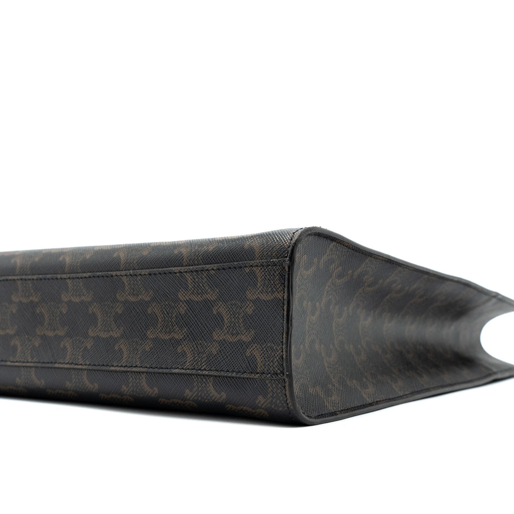 celine-small-cabas-vertical-in-triomphe-canvas-calfskin-tan-ghw