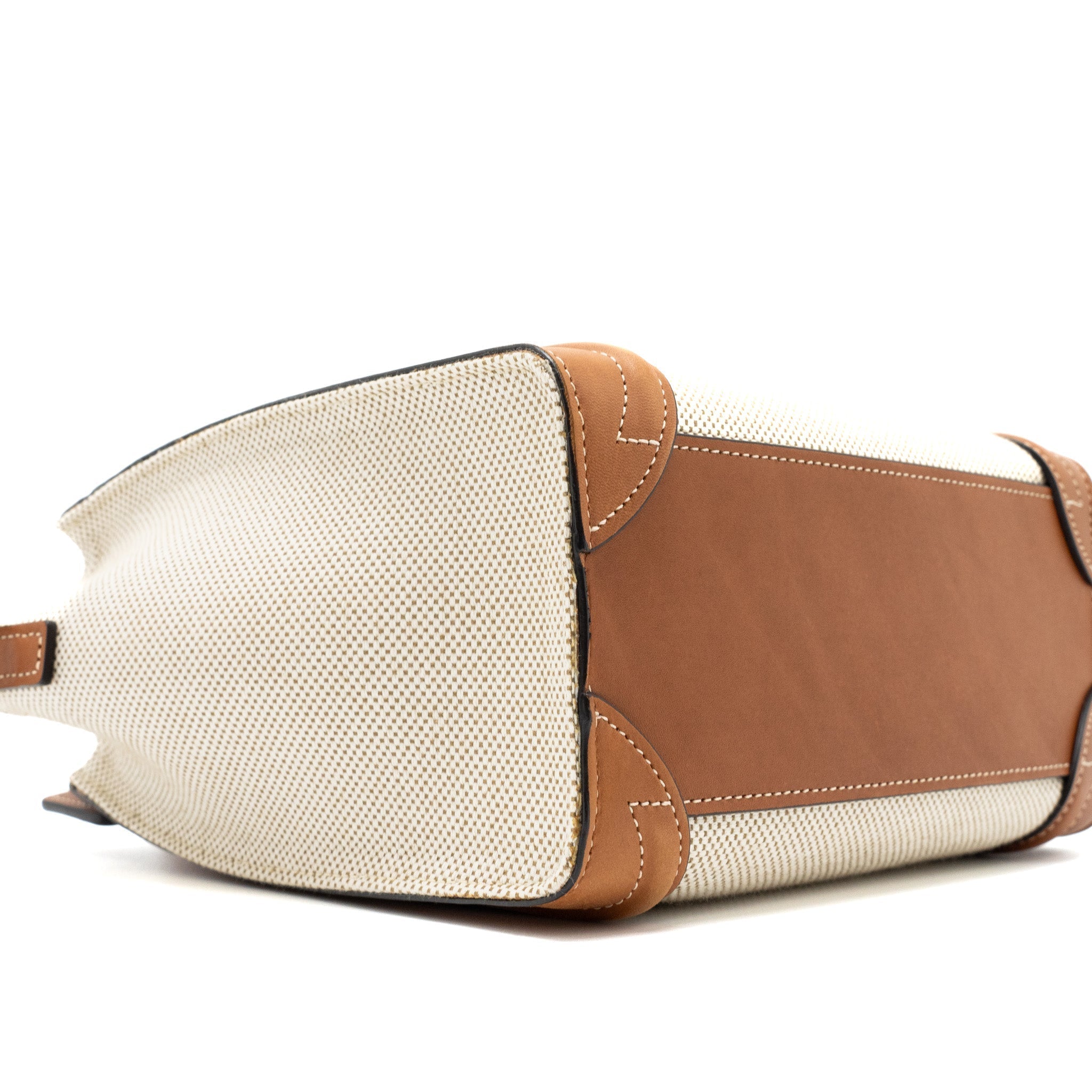 celine-nano-luggage-bag-canvas-leather-tan-white-ghw