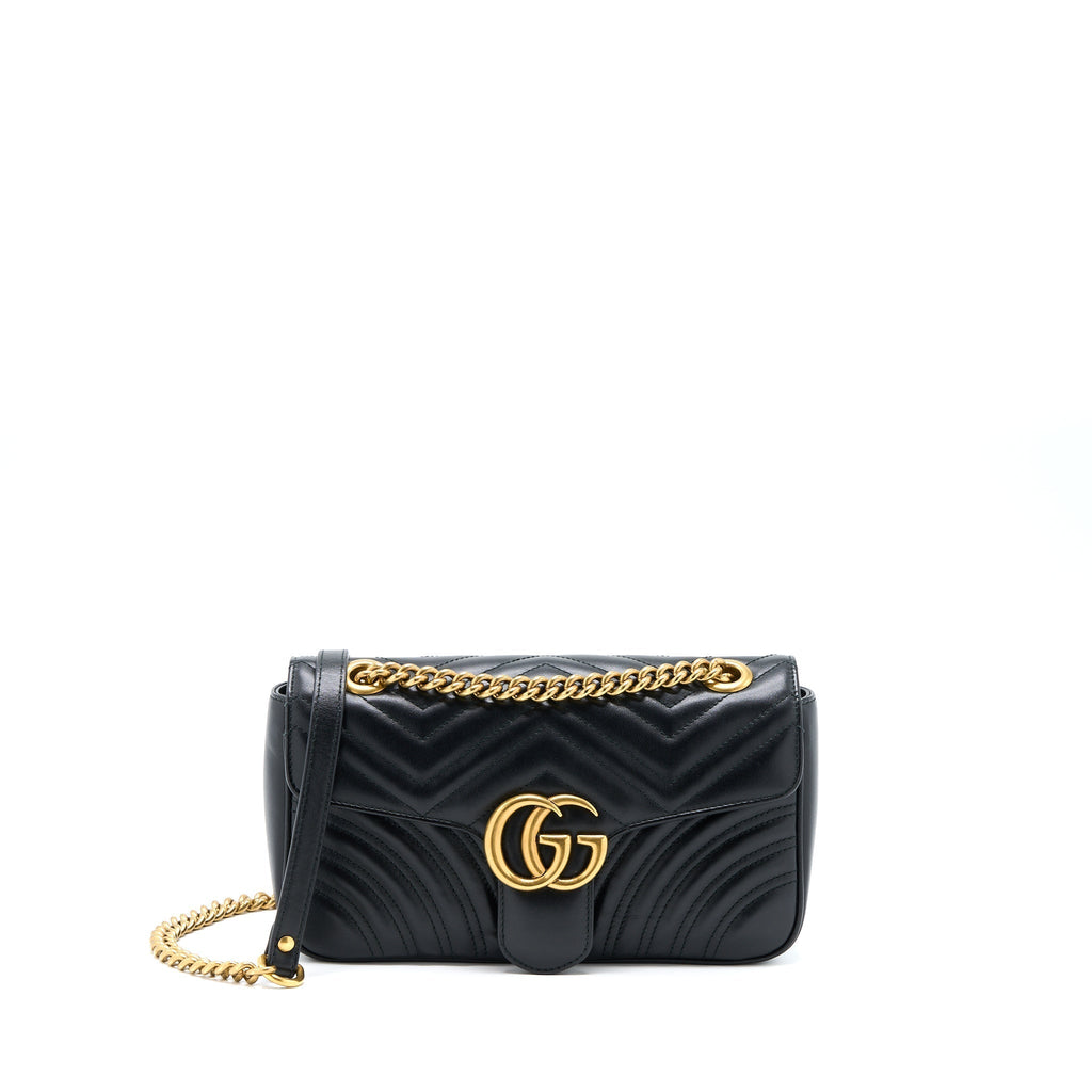 gucci-gg-marmont-small-matelasse-shoulder-bag-black-ghw-2
