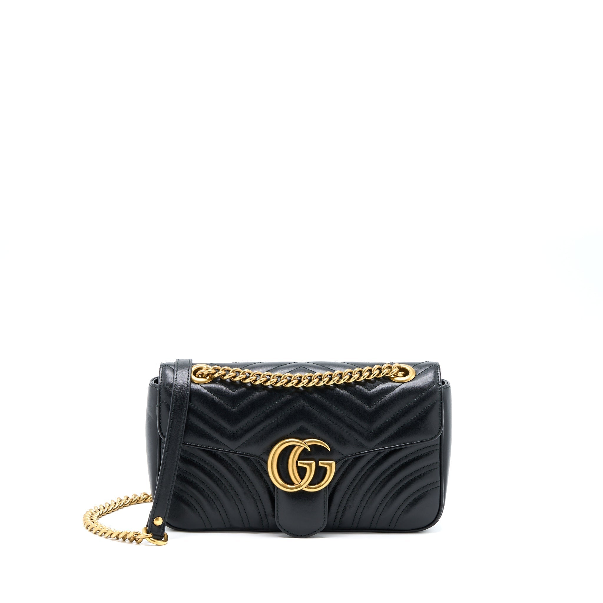 gucci-gg-marmont-small-matelasse-shoulder-bag-black-ghw-2