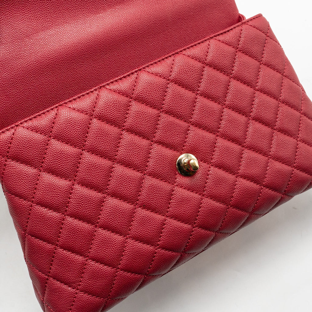 chanel-medium-coco-handle-caviar-red-ghw