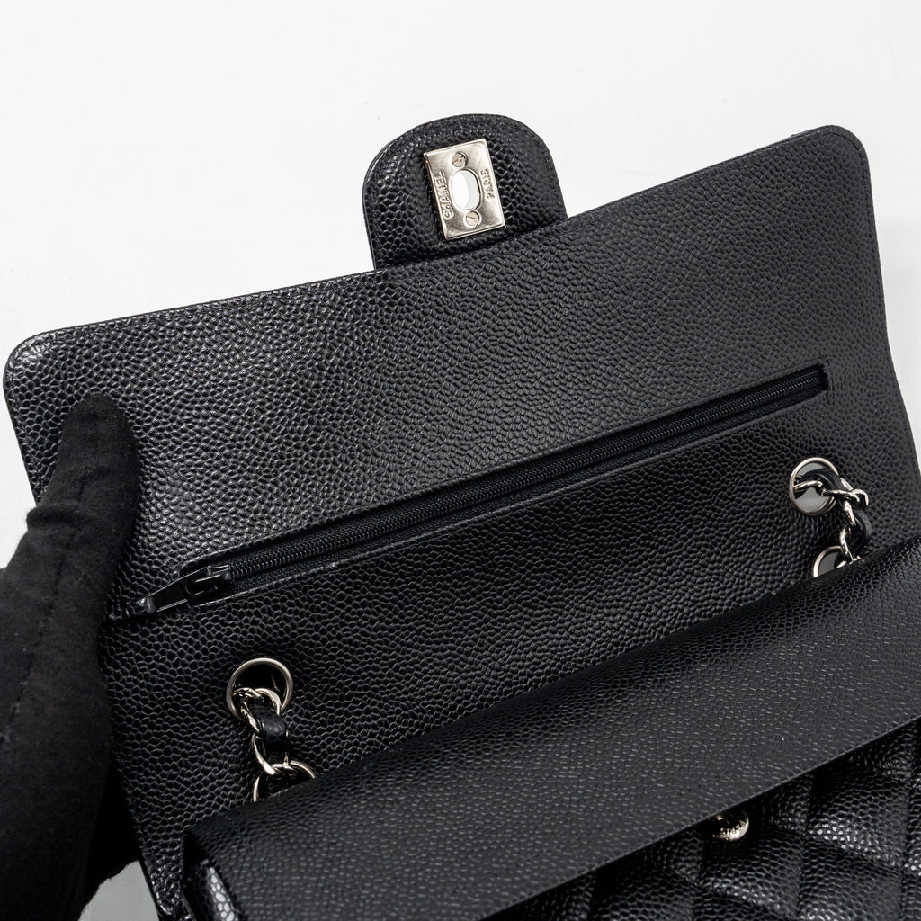chanel-medium-classic-double-flap-bag-caviar-black-shw-6