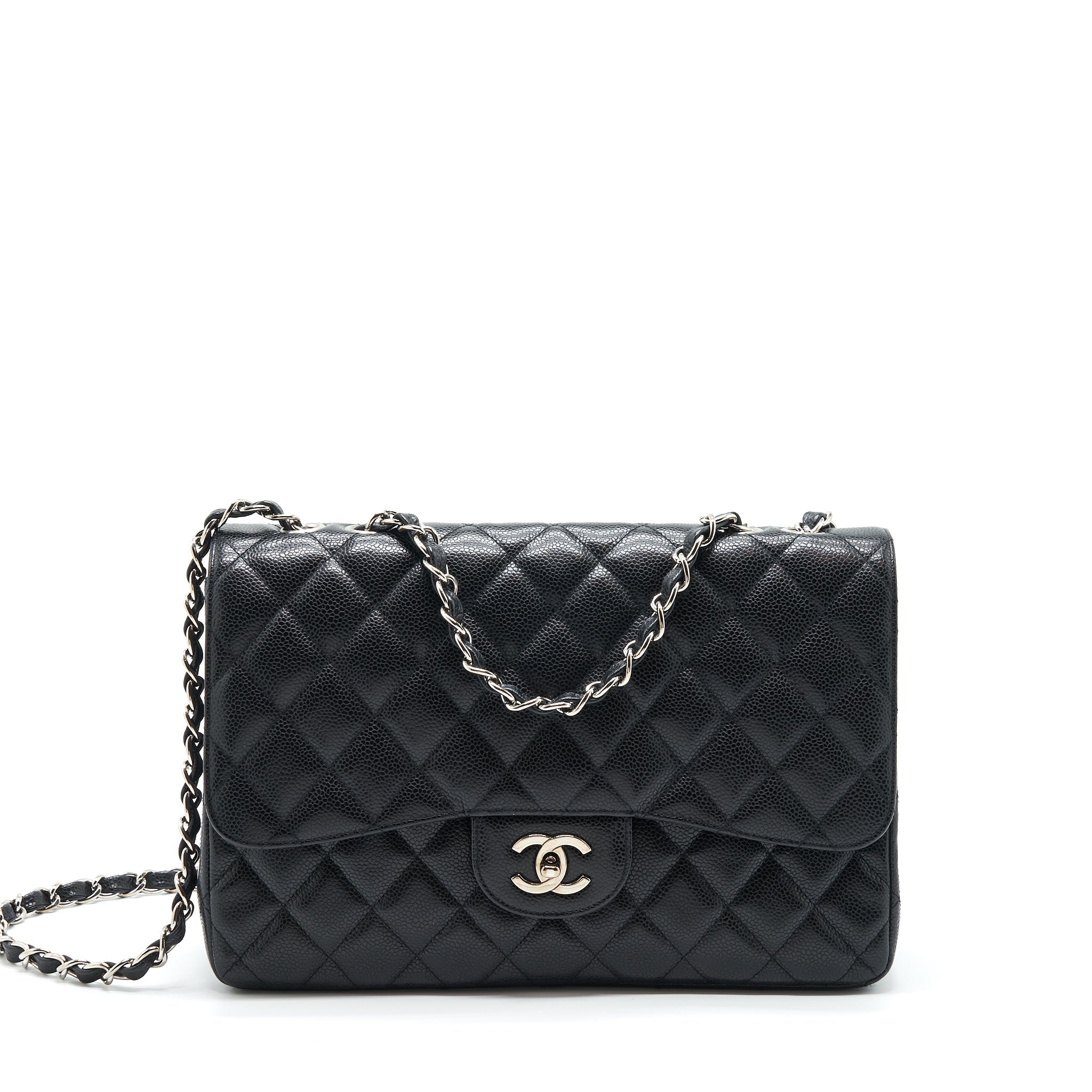 chanel-jumbo-single-flap-bag-caviar-black-shw