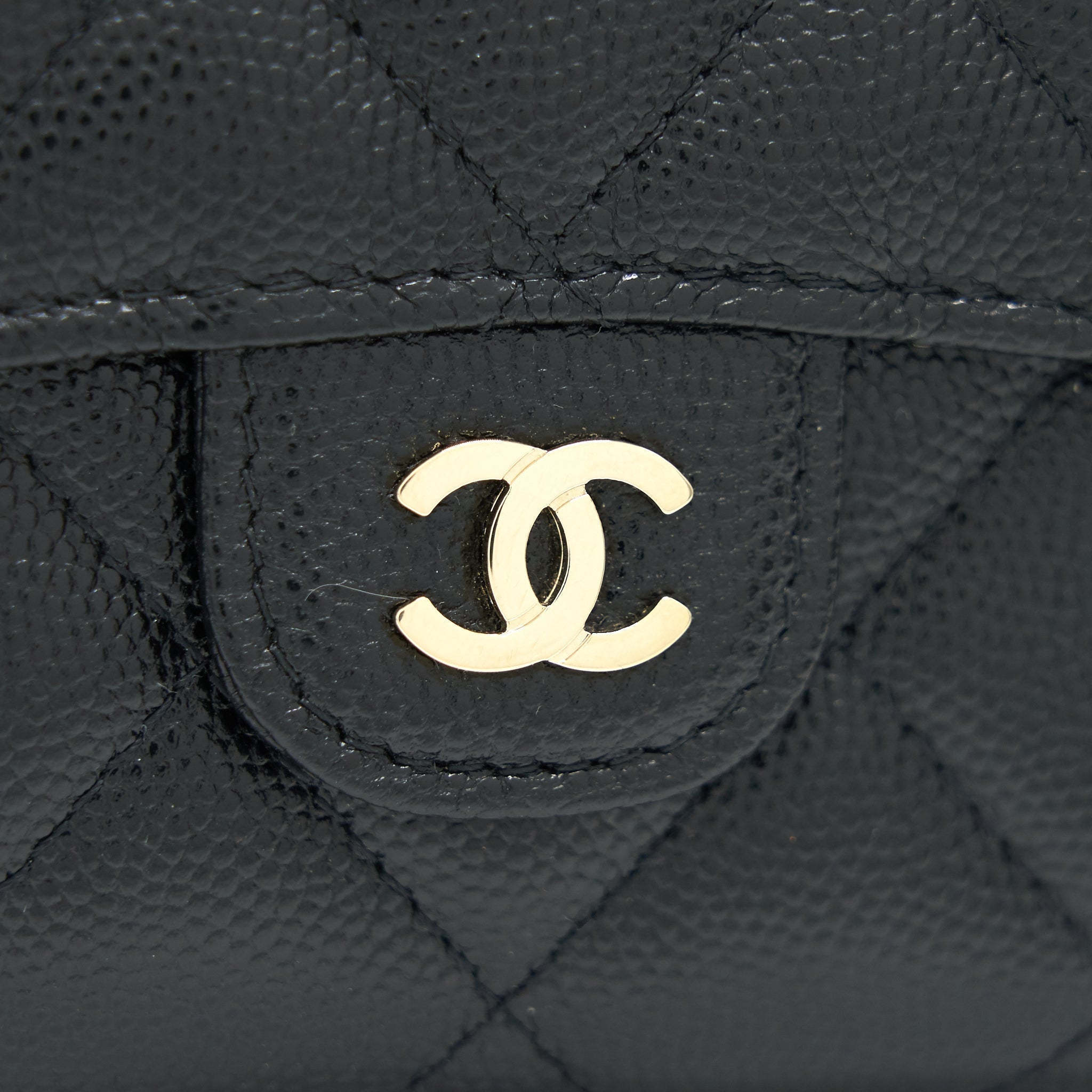 chanel-classic-card-holder-with-chain-black-lghw-serial-30