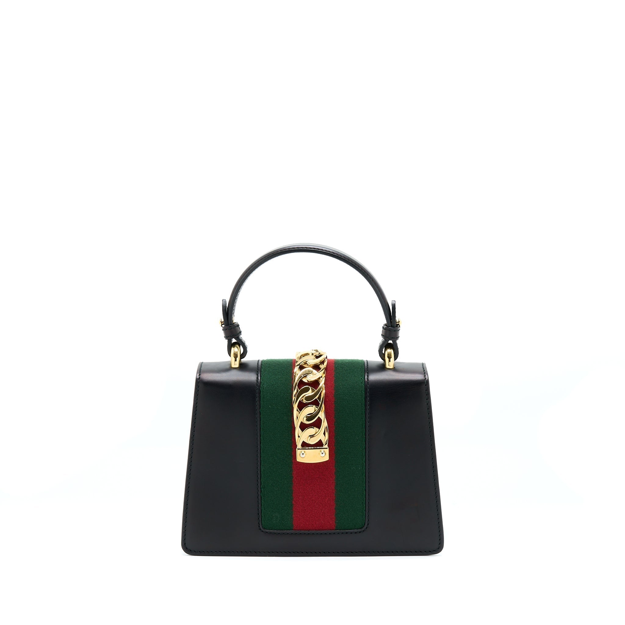 gucci-mini-top-handle-sylvie-bag-black-ghw