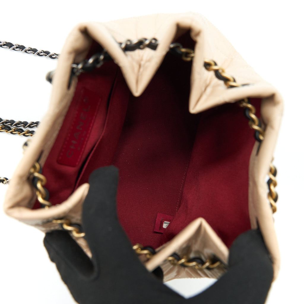 chanel-small-gabrielle-backpack-beige-black-multi-colour-hardware