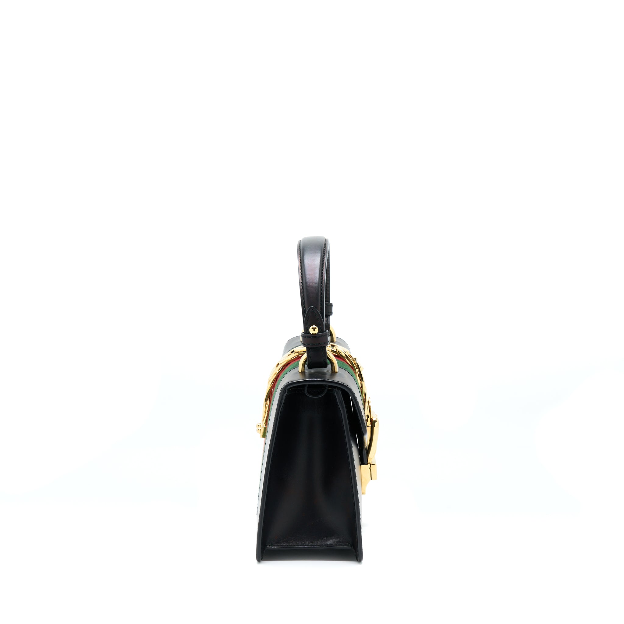 gucci-mini-top-handle-sylvie-bag-black-ghw
