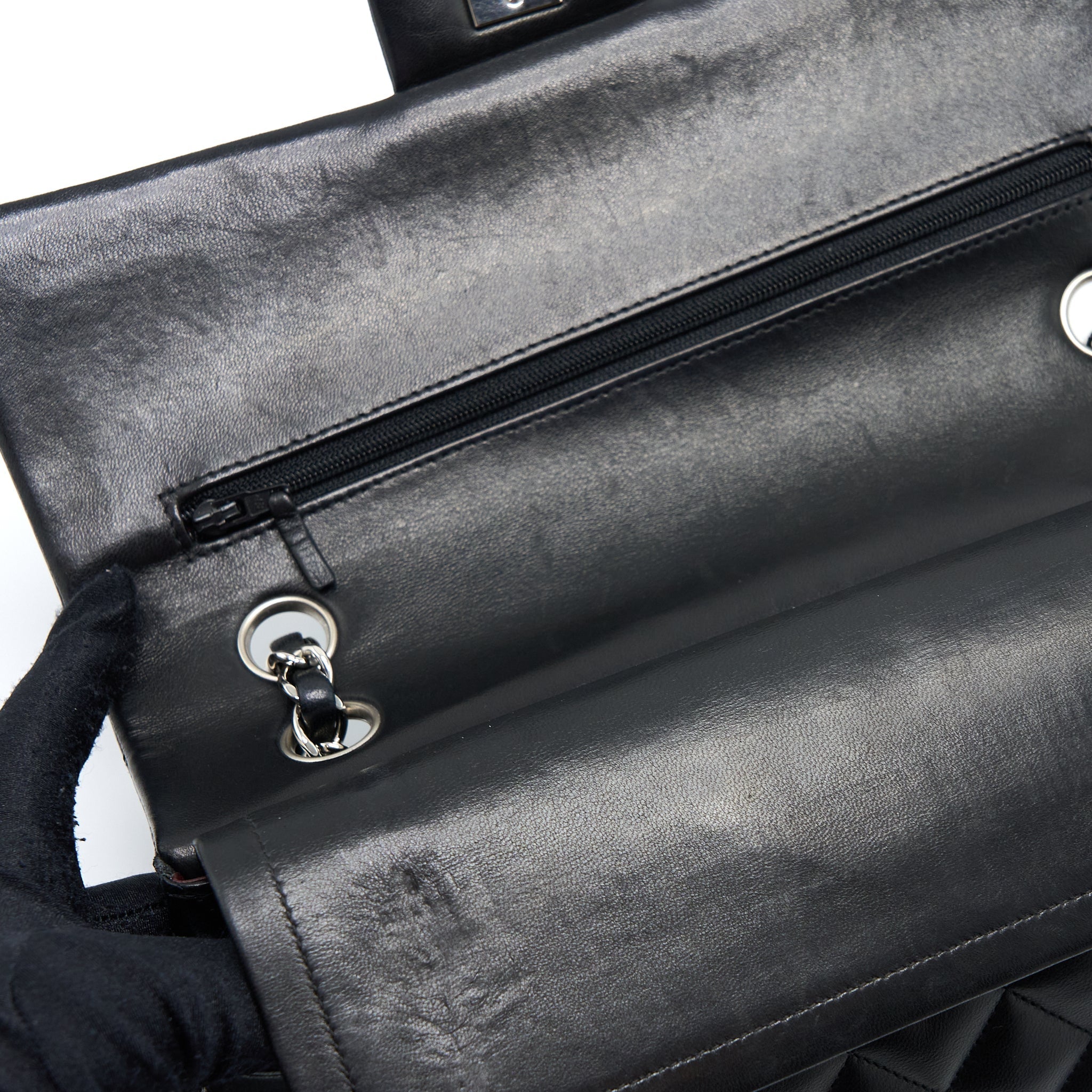 chanel-medium-classic-double-flap-bag-lambskin-black-shw