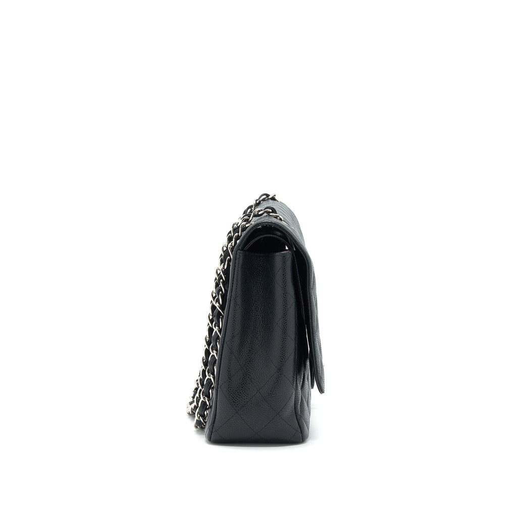 chanel-maxi-flap-bag-caviar-black-shw-1