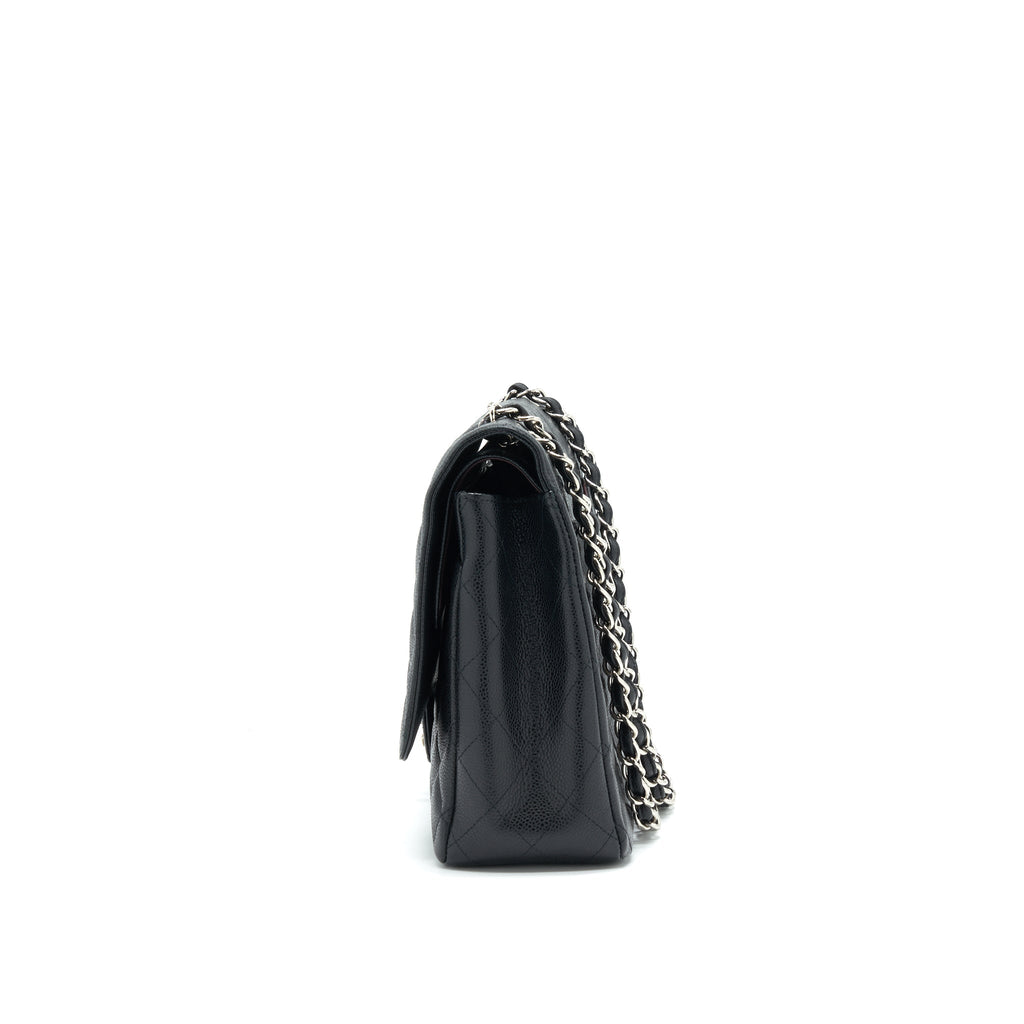 chanel-maxi-flap-bag-caviar-black-shw-1