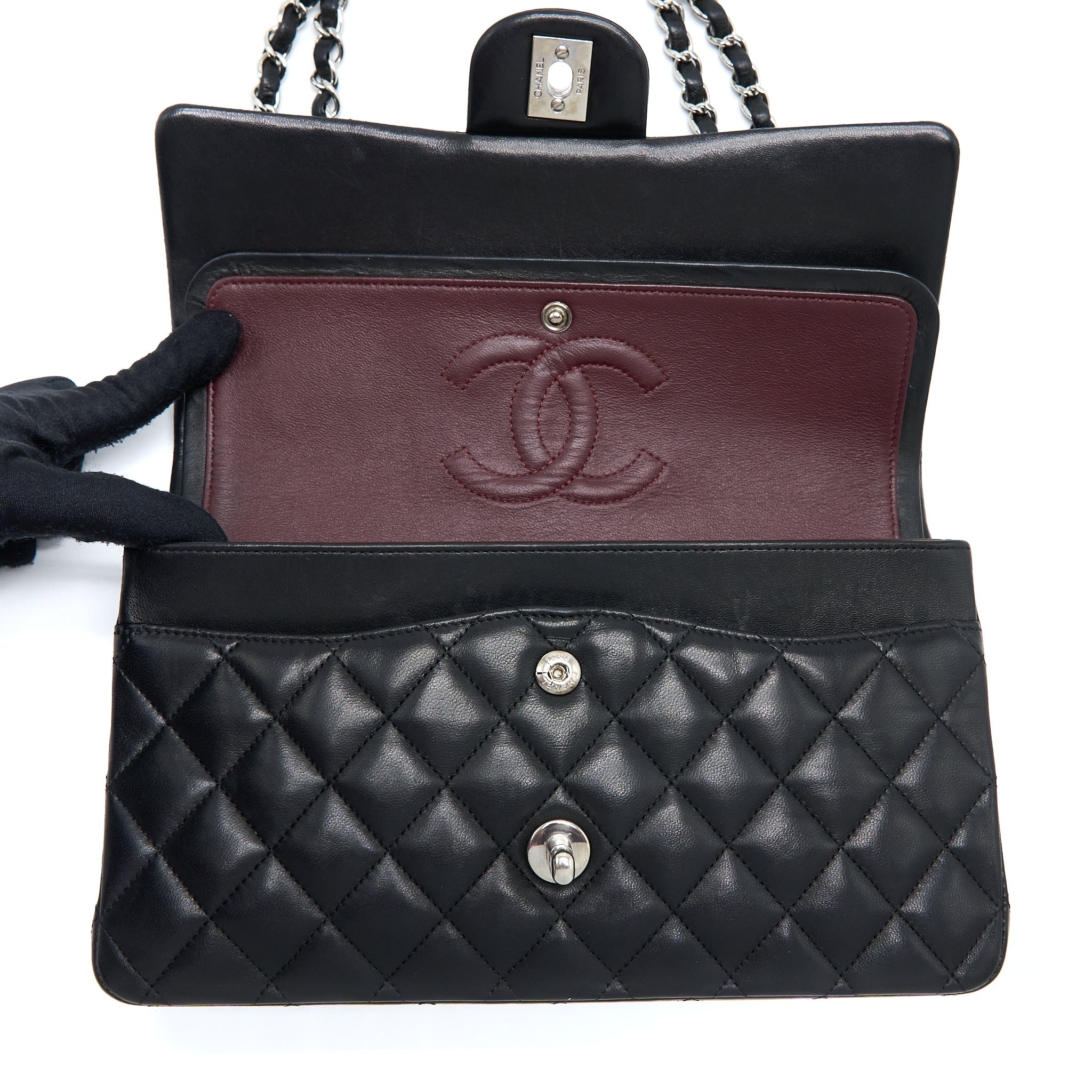 chanel-medium-classic-double-flap-bag-lambskin-black-shw