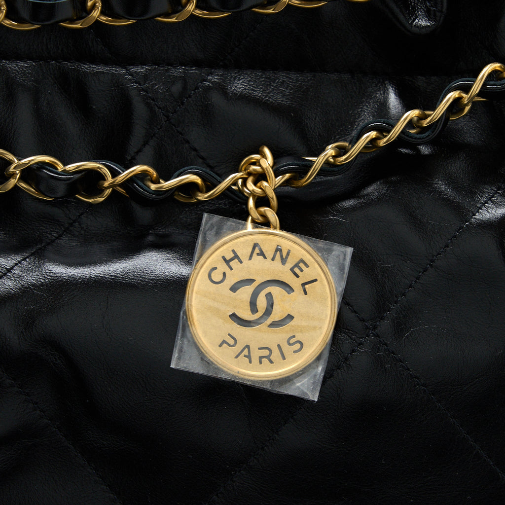chanel-medium-22-bag-gold-letter-shiny-calfskin-black-ghw-microchip
