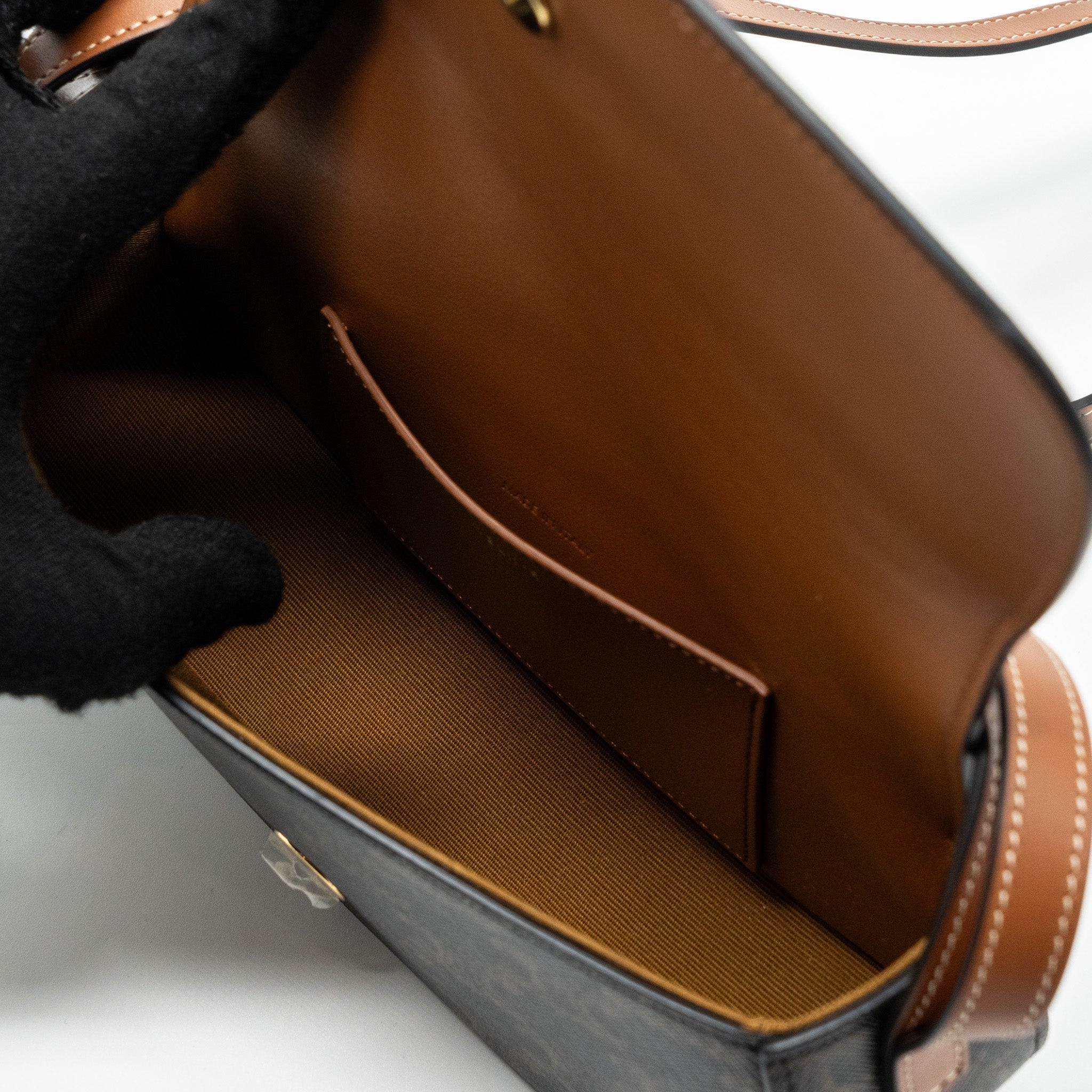 celine-clutch-on-strap-tabou-triomphe-canvas-calfskin-tan-ghw