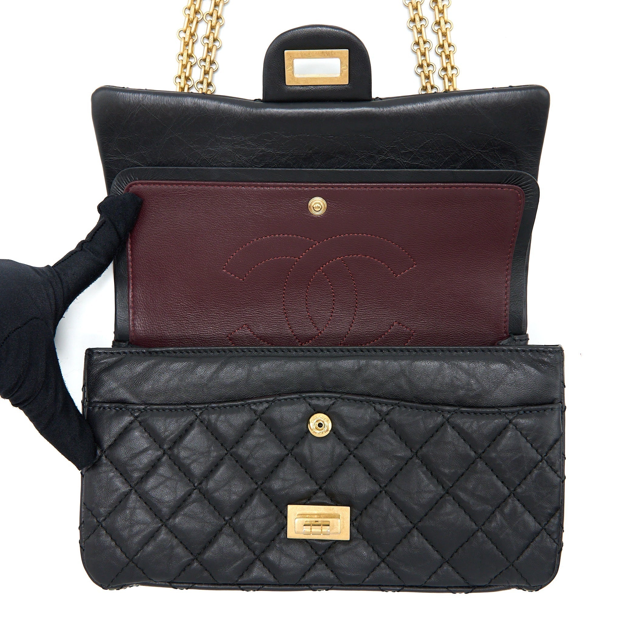 chanel-small-2-55-reissue-flap-bag-aged-calfskin-black-ghw-1