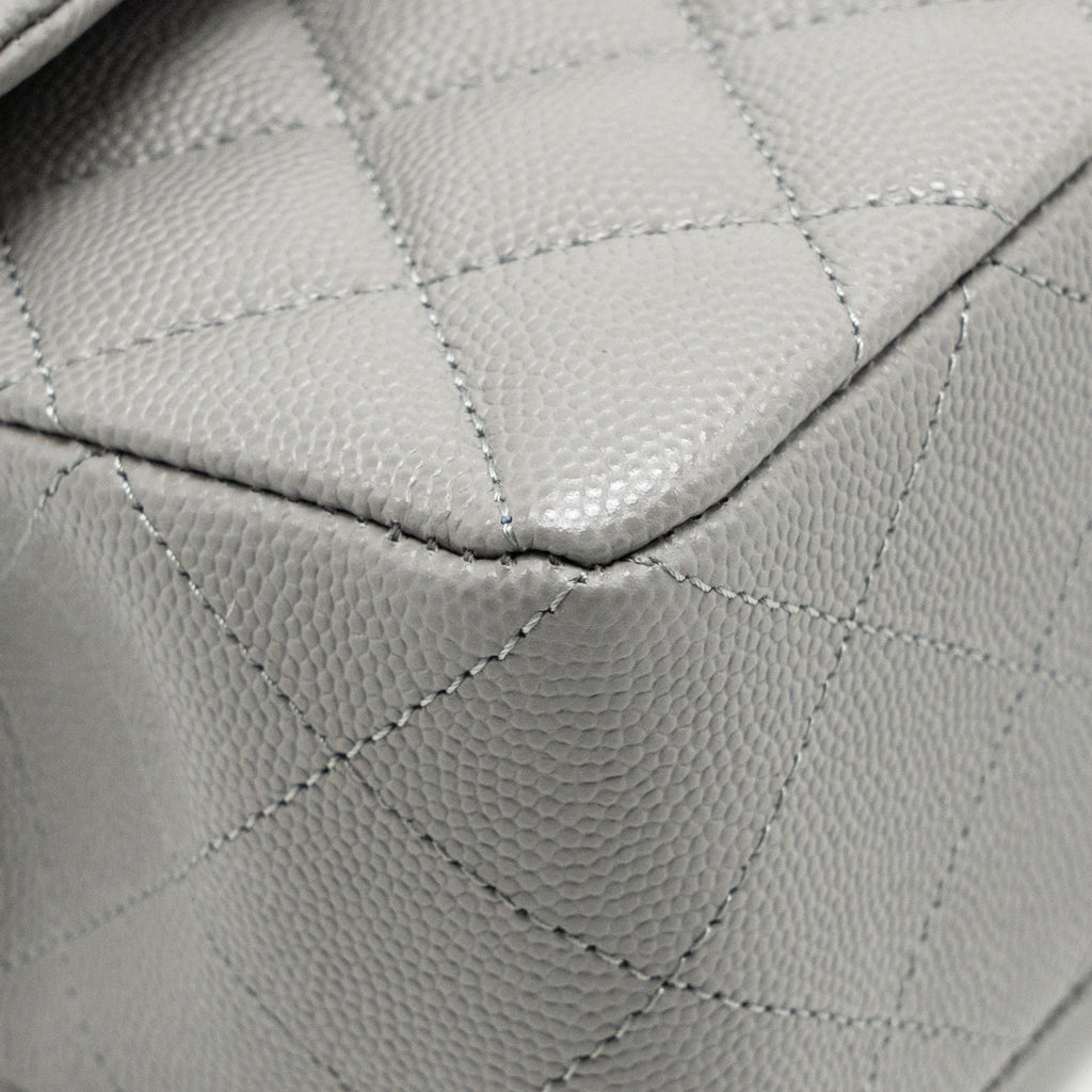 chanel-small-classic-double-flap-bag-caviar-dark-grey-lghw-microchip