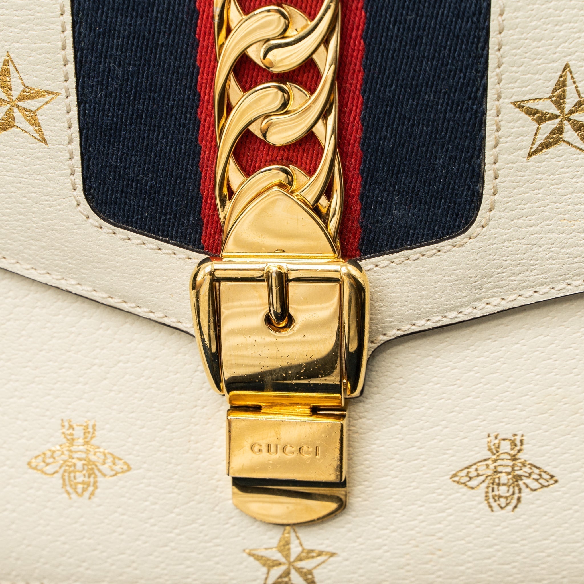 gucci-small-sylvie-bag-bee-printed-calfskin-white-ghw