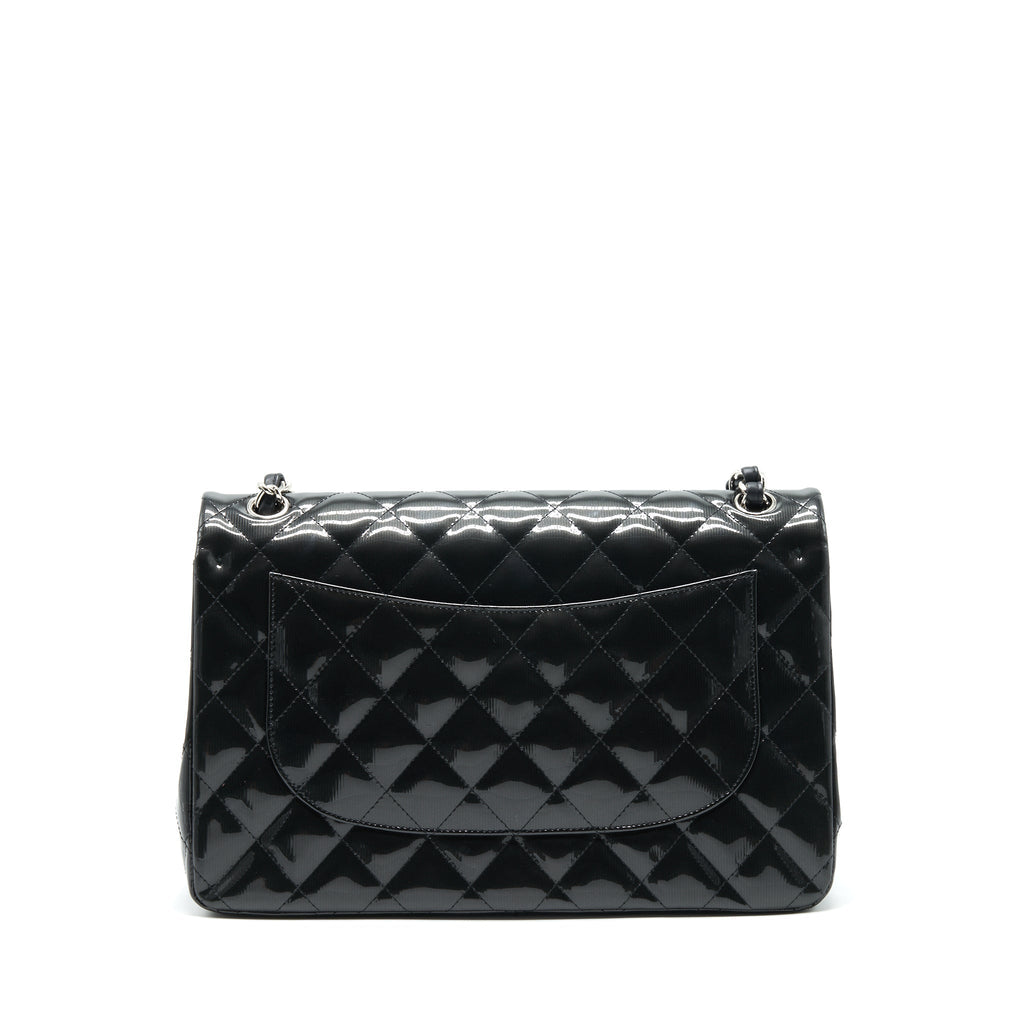 chanel-classic-flap-bag-jumbo-patent-black-shw
